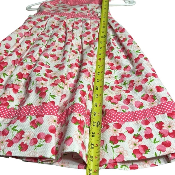 Sarah Louise kids formal dress,floral cherries,pageant,photo 
 sz 6? PTP 11.5 - Picture 12 of 16